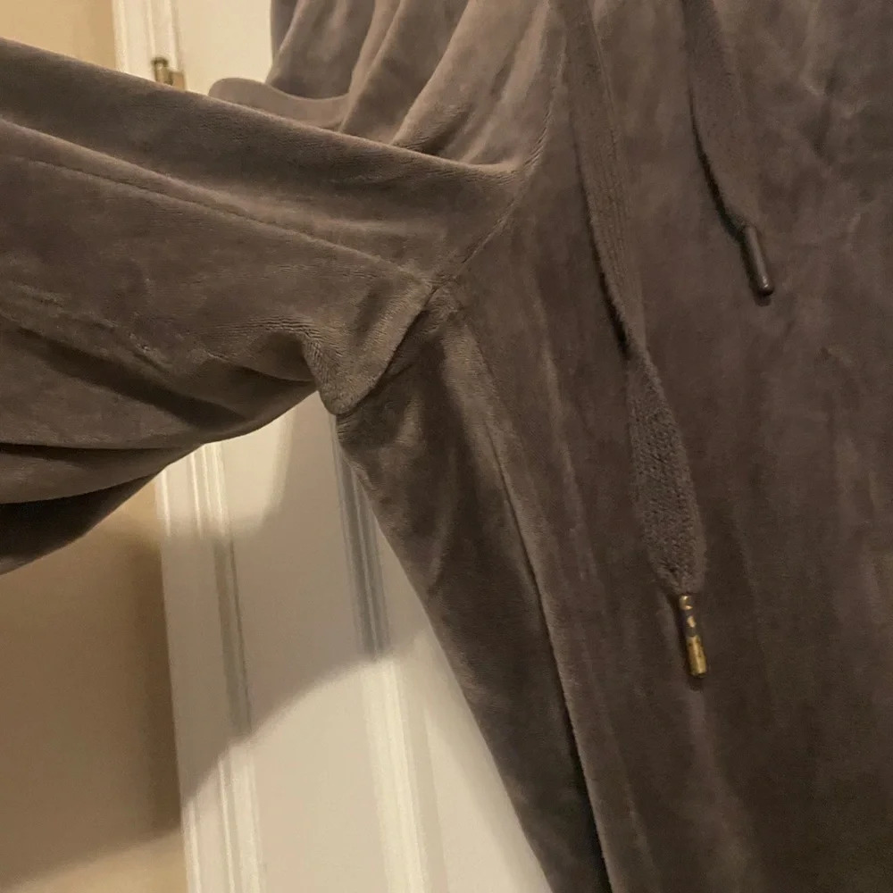 Offline by Aerie Gray Velvet Velour Joggers Sz XS‎ Pockets Soft Cozy - Picture 3 of 7